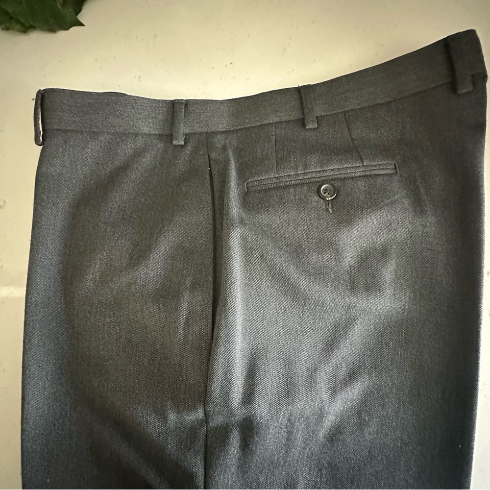 Lauren Ralph Lauren Mens Gray Dress Pants 38X30 Polyester/Rayon - Picture 8 of 14